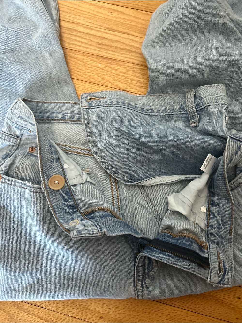 Pistola Bobbie Wide Leg Crossover Jeans - Picture 9 of 16
